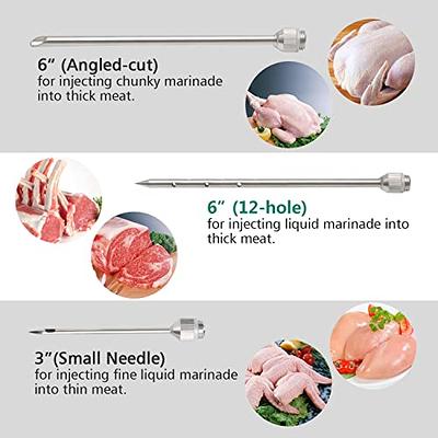 GWHOLE Meat Injector Stainless Steel Flavour Injector for Beef