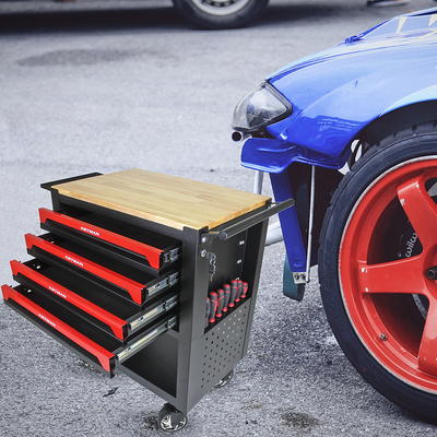 Miniyam Tool Cart, 5-Tier Rolling Tool Box Cabinet on Wheels with Lockable  Drawers & Sliding Top, Heavy Duty Steel Tool Storage Organizer for Garage  Warehouse Workshop, Red - Yahoo Shopping