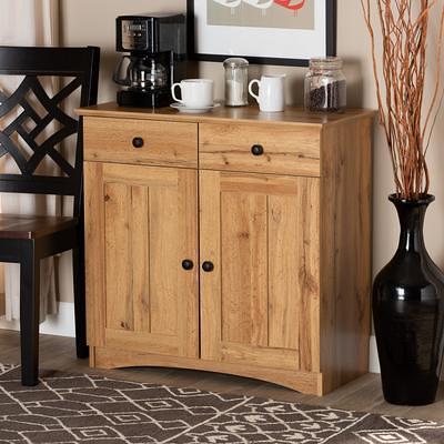 Shop Baxton Studio Abram Modern Farmhouse Industrial Oak Brown