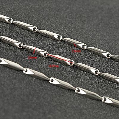 What is Stainless Steel Chain Bulk Gold Necklace Chain Rolo Strong Link  Chain for Bracelet Jewelry Making Accessories DIY Chain