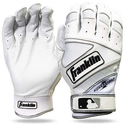 Franklin Sports MLB CFX Pro Baseball Batting Gloves - Pearl/Black - Adult  Small