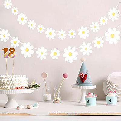 Myhiju 2 Packs Daisy Boho Banner Party Decorations,Groovy Party Favors  White Daisy Decor Spring Flower Garland Daisy Paper Cutouts for Indoor  Outdoor Girls Shower Birthday Party Supplies - Yahoo Shopping