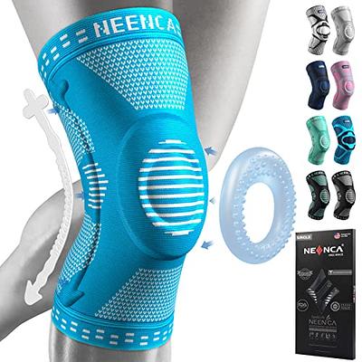 NEENCA 2 Pack Knee Braces for Knee Pain, Compression Knee Sleeves with  Patella Gel Pad & Side Stabilizers, Knee Support for Meniscus Tear,  Arthritis