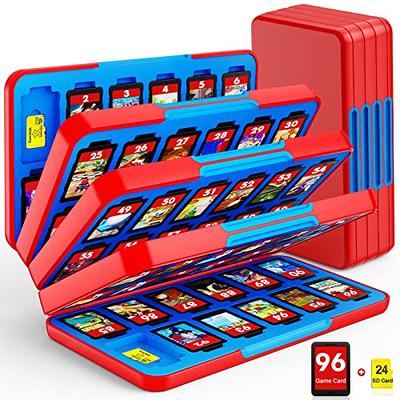 Khptop Étui pour Cartes de Jeu pour Nintendo Switch & Switch OLED/NS/Lite  Switch Game Case Portable avec 24 Emplacements pour Cartes de Jeu et 24