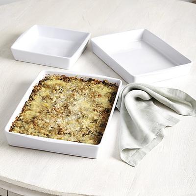 Sweejar Ceramic Bakeware Set, Rectangular Baking Dish Lasagna Pans for Cooking, Kitchen, Cake Dinner, Banquet and Daily Use, 11.8 x 7.8 x 2.76