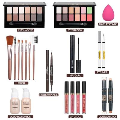  Hot Sugar Makeup Kit for Preteen Girls 10-12, Birthday  Christmas Makeup Gift Set for Teens 16-18, All in One Beginner Makeup Kit  for Women Full Kit Includes Real Cosmetics and