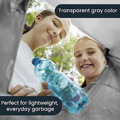 Large Trash Can Liners, 200 Count - 7-10 Gallon Garbage Bags for
