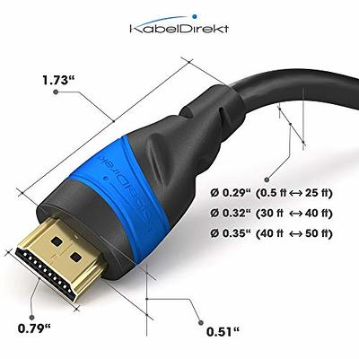 HDMI Cable 4K – 20ft – with A.I.S Shielding – Designed in Germany (Supports  All HDMI Devices Like PS5, Xbox, Switch – 4K@60Hz, High Speed HDMI Cord  with Ethernet, Black) – by CableDirect - Yahoo Shopping