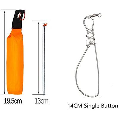 Joyeee Fish Stringer Clip, Steel Fish Stringer Heavy Duty with 5 Stainless  Steel Snaps, Float and Carabiner, Live Fish Lock Fish Holder, 11 FT 200lb  Fishing Stringer Trout Fishing Accessory, Silver - Yahoo Shopping
