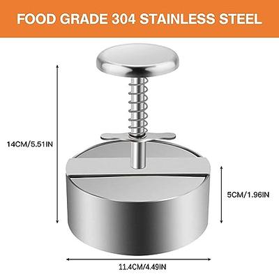 SSTOOHL Smash Burger Press, Stainless Steel Burger Smasher for Flat Top  Griddle Grill, Bacon Press, Non-Stick Hamburger Press Patty Maker, Ground  Beef