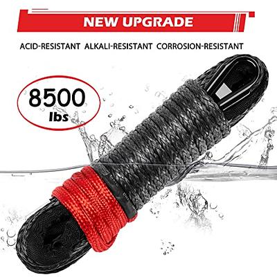 ALL-TOP Synthetic Winch Rope Kit, 1/2in x 92ft, 31500Lbs Winch