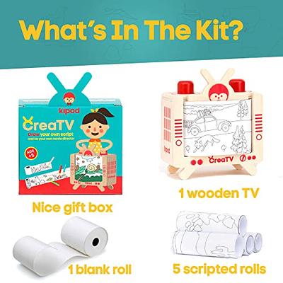 CreaTV – Unique Childrens Drawing Roll Kit. DIY Story Making Set for Kids  to Create Movies 