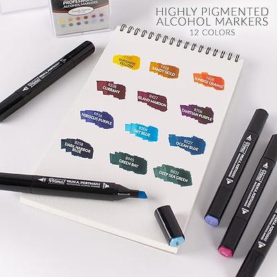 WA Portman Prima Seaside Sunrise Professional Alcohol Markers Set