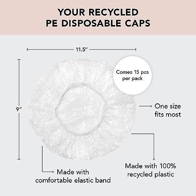 Disposable Hair Plastic Shower Cap - (Pack of 100) Clear Women Shower caps  Waterproof Bath Hat Processing Hair Cover for Treatment Spa Hair Salon and