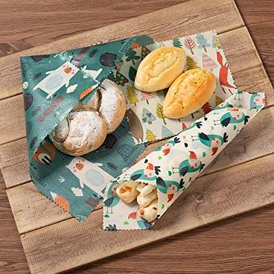 Reusable Beeswax Food Wrap - 3-Pack - Biodegradable Sustainable
