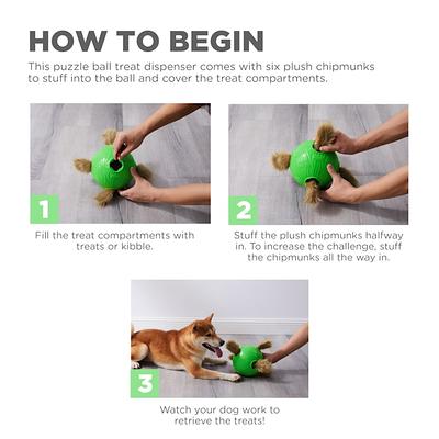 SHTALHST Dog Puzzle Toys, Interactive Dog Toys with Adjustable Treat  Dispensing Dog Toys, Dog Chase Toy Intelligence Talking Giggle Squeaky for