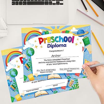 35 Pcs Preschool Diploma Preschool Certificates for Kids