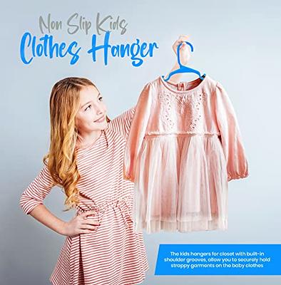 HOUSE DAY Velvet Baby Hangers for Closet, Kids Hangers Velvet 60