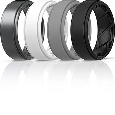 ROQ Silicone Wedding Ring for Men Affordable Silicone Rubber Band, 4 Pack -  Black, Grey, Yellow, Orange - Size 9 : Amazon.ca: Clothing, Shoes &  Accessories
