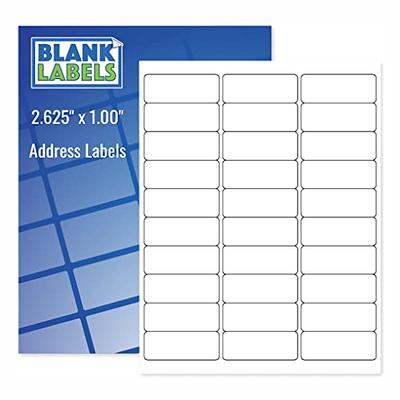 Noble Products 1 x 2 Removable Blank Label - 500/Roll