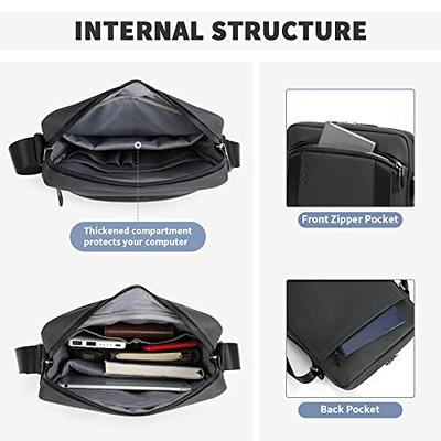 WEPLAN Crossbody Bag for Men, mini man purse,Travel Messenger Shoulder Bag  for Men, Small Side Bags for Mens