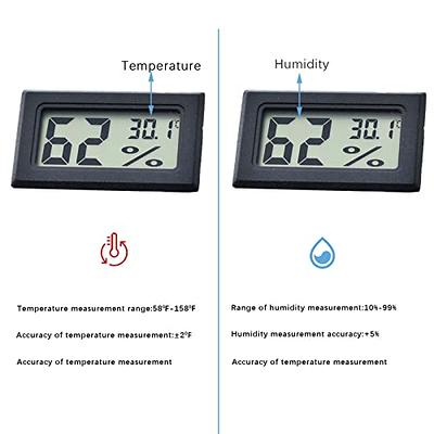 Mini Hygrometer Thermometer Round Digital Humidity Gauge Monitor,Digital  LCD Monitor Indoor Room Round Humidity Temperature Gauge for Humidors Home  Greenhouse - Yahoo Shopping