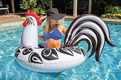 Poolmaster Rooster Inflatable Swimming Pool Party Float (48 Inch