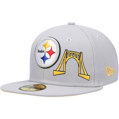 Men's New Era Gray/Black Pittsburgh Steelers 2022 Sideline 9FIFTY