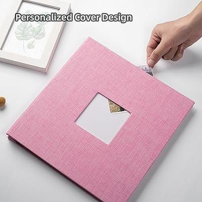 Vienrose Large Photo Album Self Adhesive for 4x6 8x10 Pictures Linen  Scrapbook Album DIY 40 Blank Pages with A Metallic Pen