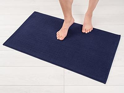 American Soft Linen Bath Rug, 20 in 34 in 100% Cotton Bath Mats Rugs for  Bathroom, Non Slip Washable Shaggy Form Area Rugs, Navy Blue Bath Rug -  Yahoo Shopping