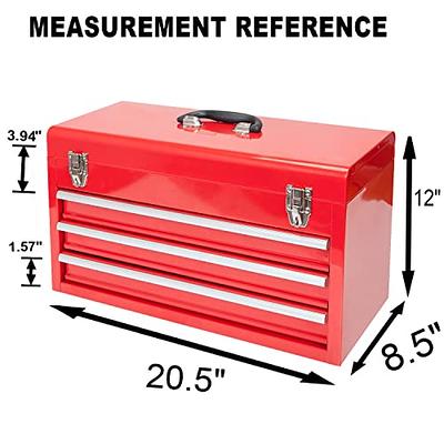 Husky 16-inch Plastic Portable Tool Box with Metal Latches in