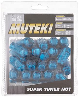 Muteki 41886U Chrome Blue 12mm x 1.5mm Closed End Spline Drive Lug Nut Set  with Key, (Set of 20) - Yahoo Shopping