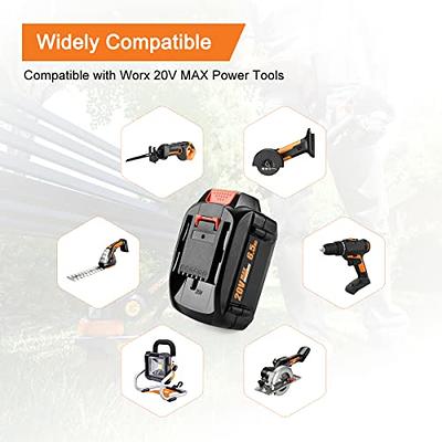 Worx WA3525 20V Max Li-Ion Battery, 2.0Ah Works with WA3742 20V Charger 