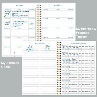 Workout Journal - A5 Fitness Journal/Workout Log Book to Track Weight Loss,  GYM Journal, Bodybuilding Progress-Daily Health/Wellness Tracker, Exercise