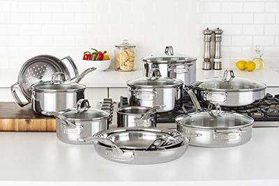  Ciwete Tri-Ply Stainless Steel Pots and Pans Set 11-PC