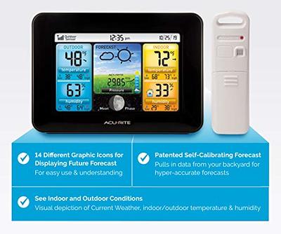 AcuRite Multi-Room Weather Station with Wireless Indoor/Outdoor Thermometer  and Digital Color Display with Weather Forecaster, Full Color & Digital  Thermometer - Yahoo Shopping