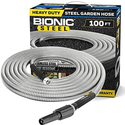 Bionic Steel 100 FT Garden Hose, 304 Stainless Steel Metal Water