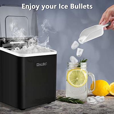 KUMIO Countertop Ice Maker, 9 Bullet Ice Fast Making in 6-8 Mins, 26.5 lbs  in 24 hrs, Self-Cleaning Ice Makers Countertop, Quiet Ice Machine with Ice  Scoop & Basket, Red - Yahoo Shopping