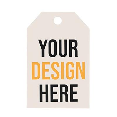  Custom Clothing Label Tags, Custom Hang Tags, Personalized  Your Logo and Text Price Tags, Jewelry Hang Tags Labels, Printable Hang Tags  with Your Design (2 x 3.5 inch) : Office Products