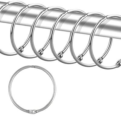 Bath Bliss 12 Pack Shower Curtain with Double Hooks in Chrome