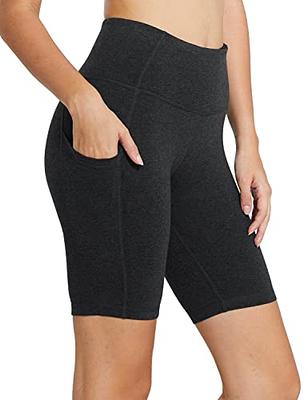 ZUTY 10/ 5 Biker Shorts Women High Waisted with 2 Hidden Pockets