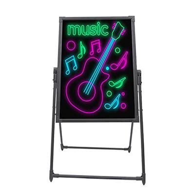 Flashing Boards LED Light-Up Dry Erase Menu Sign Message Writing Neon –  SnapZapp