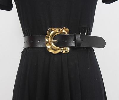 Black Waist Beltwide Waist Leather Beltdress Wide Leather 