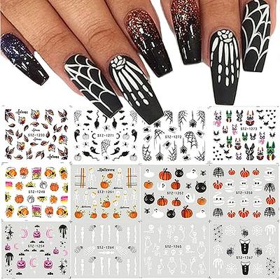 Halloween Nail Water Transfer Stickers,pumpkin Bat Ghost Spider Web Design  Nail Art Decals For Diy Or Nail Salons,self Adhesive Nail Art Supplies For  Women And Girls - Temu