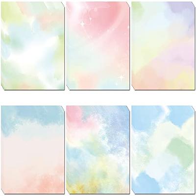 Watercolor Styles Aesthetic Stationery Paper, 8.5 x 11 In, 60 Sheets,  Double Sided, Colorful Pretty Decorative Scrapbook / Writing Paper, Printer  Friendly for Invitations - Yahoo Shopping