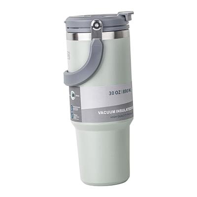 30oz tumbler with handle (Light Green)