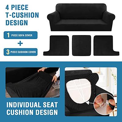 Super Stretch Individual Seat Cushion Covers Sofa Covers Couch Cushion  Covers,Thick Couch Cushion Covers Durable Sofa Seat Slipcover Furniture  Protector for Individual Couch Cushions 