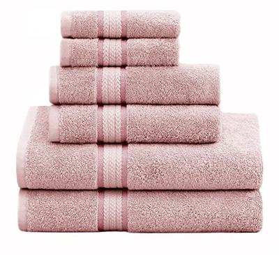 Super Soft & Extra Absorbent Cotton Bath & Hand Towel Set Bathroom