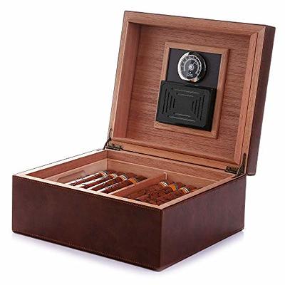 Prestige Import Group Chalet Glass Top Cigar Humidor with Digital