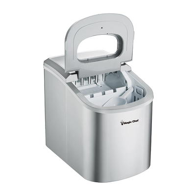 Magic Chef 27 lb. Portable Countertop Ice Maker in Stainless Steel